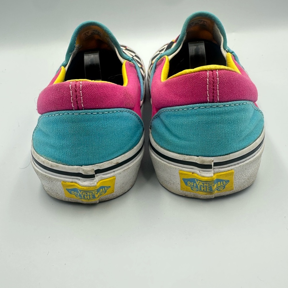 Vans Slip On Checkerboard Multicolor Unisex Y2K Retro Skate Grunge | M6 W7.5 - Picture 9 of 12